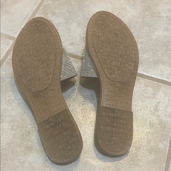 Silver Rhinestone Sandals - Picture 4 of 6